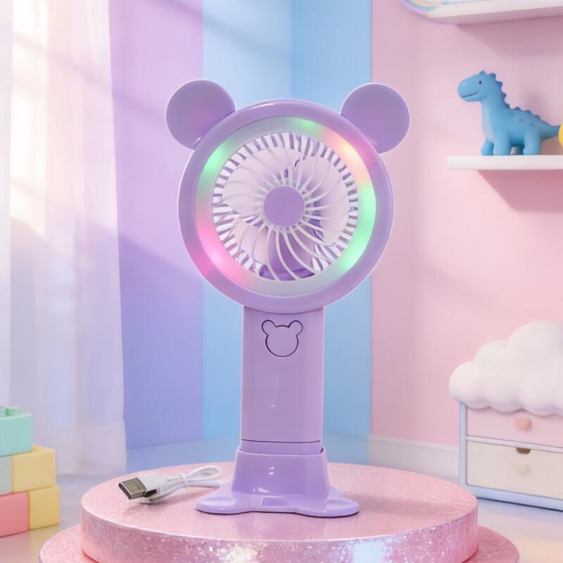 

LINGPAN S288 Portable Handheld Fan 5-Pack with Gradient LED Light