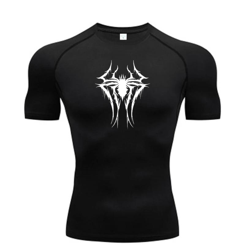 Tight Suit Short-sleeved High Elasticity Quick-drying T-shirt Running Workout Jogging Training Sports Top Trendy Sweat-Resistant Fitness Suit