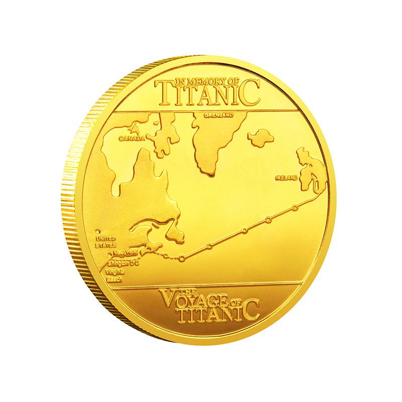 Titanic commemorative coins metal medals decorations