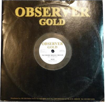 10inch Record DENNIS BROWN / THE HEPTONES - No More Shall I Roam / Mr Do Over M OBS10004 Observer Gold UK Reggae, Ska & Dub Used