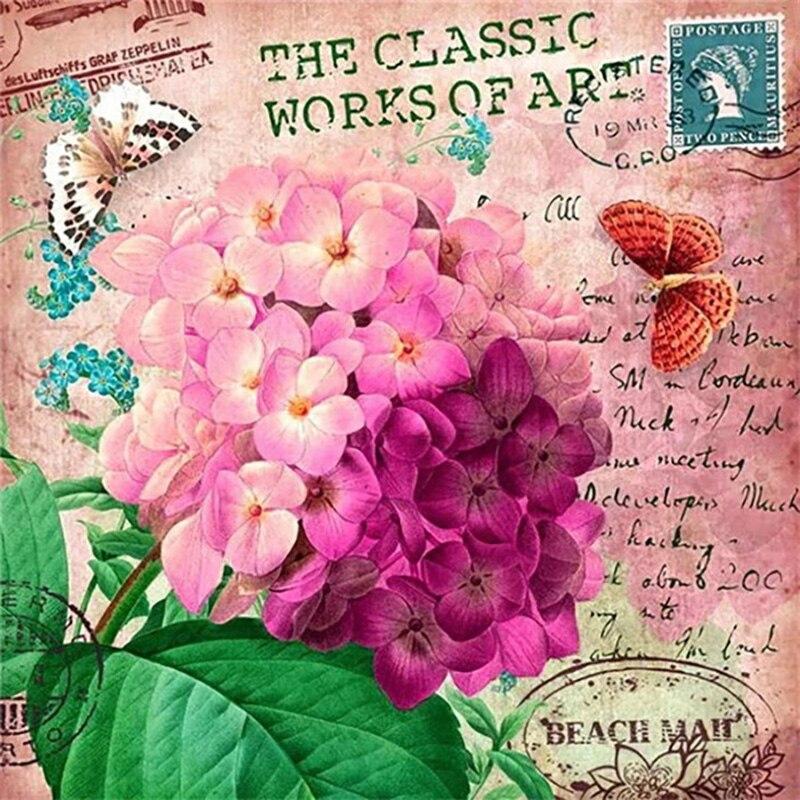 New 5D DIY Diamond Painting Flower Diamond Embroidery Scenery Cross Stitch Full Square Round Drill Crafts Manual Home Decor Gift