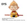 Cartoon Monkey King Figurine Sitting Sleeping Monkey Statue Great Sages Equalling Heaven Sculpture Home Office Car Dashboard Decoration Ornament