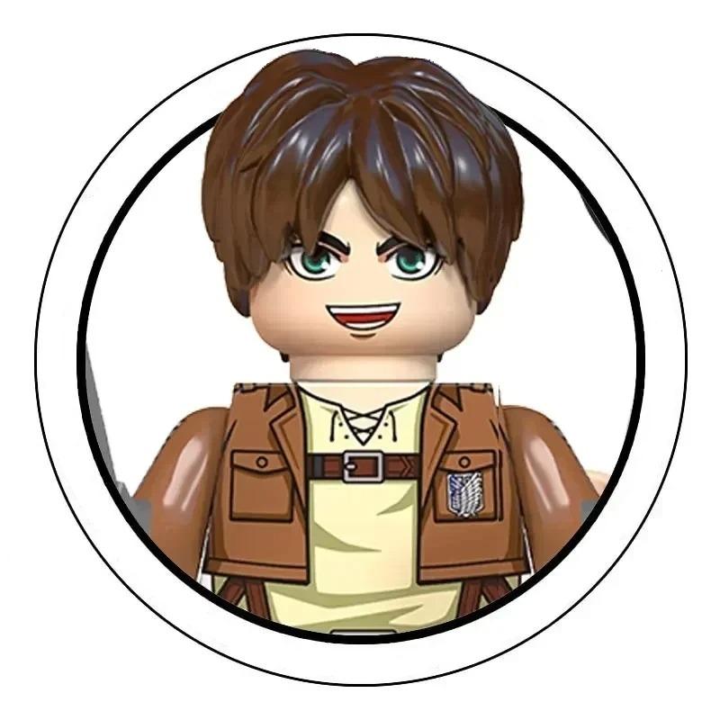 Blind Box Building Blocks Mini Model Figures Attack on Titan Levi Ackerman Eren Mikasa Giant Annie Halloween Christmas Gifts Toy