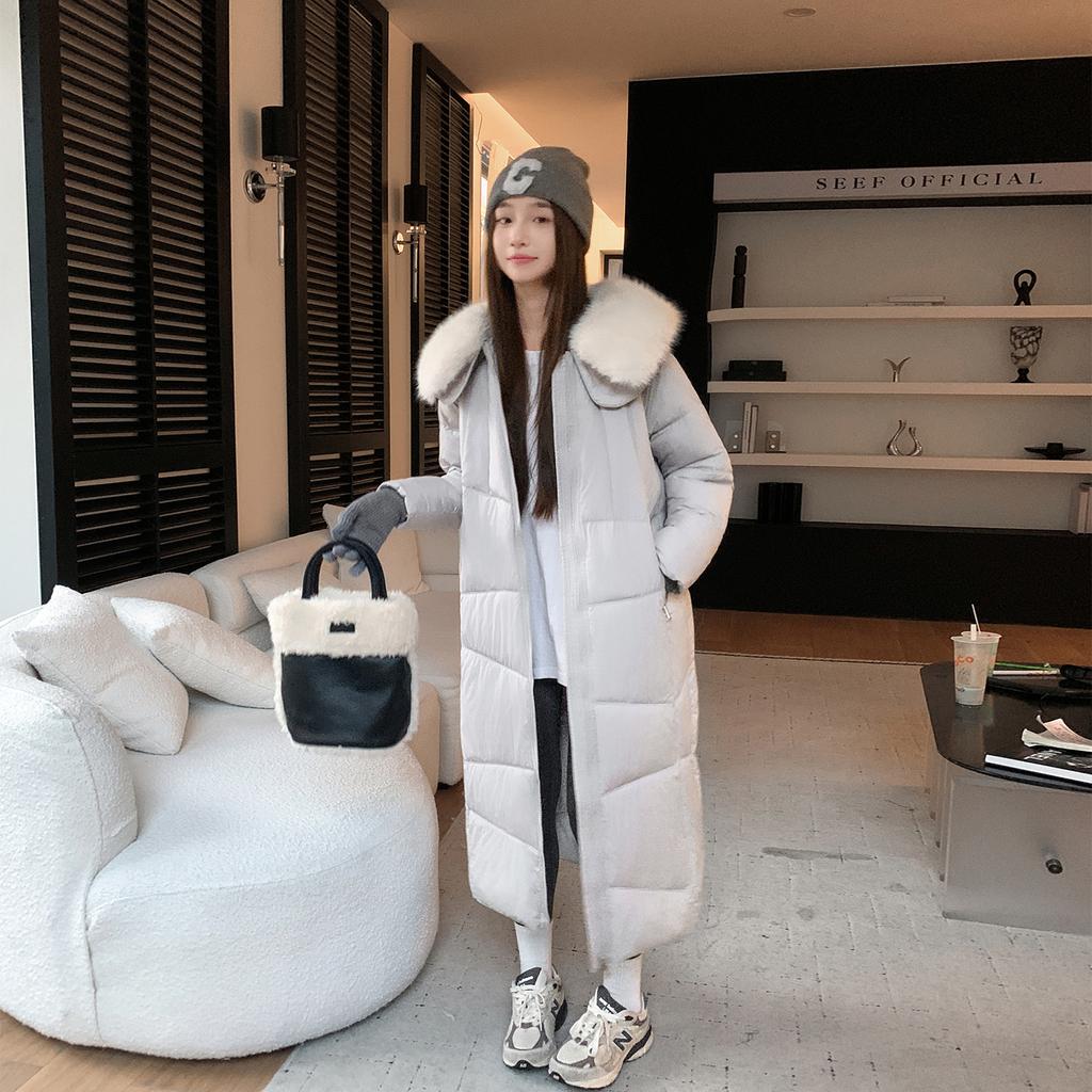 Long Over-knee Winter Thickened Long Coat Foreign Gas Padded Jacket Warm Padded Jacket