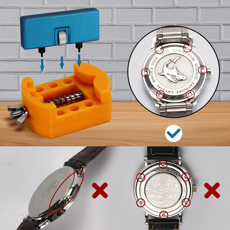 Portable Two-Pin Large Caliber Watch Case Opener for Repair and Disassembly
