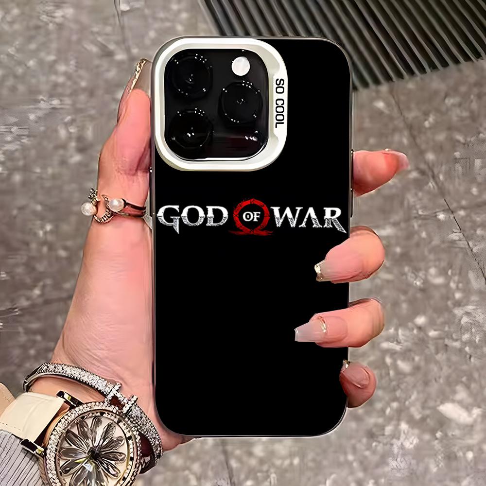 

War God Kratos Phone Case For IPhone 17 Pro Max 16 Pro Max 15 14 13 11 12 Mini Xs X Xr 7 8 Plus Se Color Silver Cover iPhone 16 Pro Max