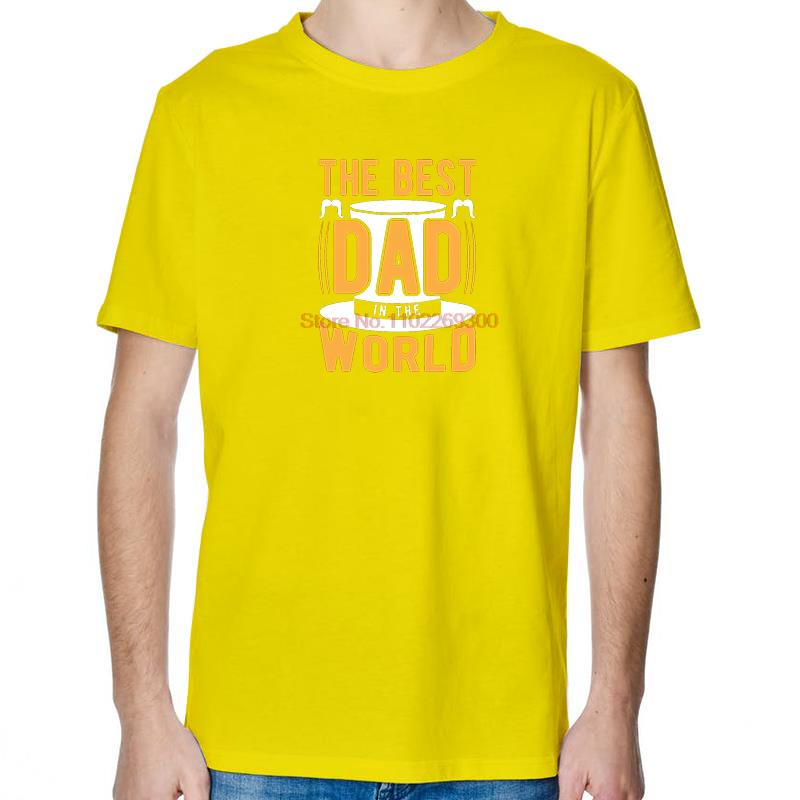 The Best Dad In The World Fashion Printed TShirt Funny Fathers Day Tops  TShirt New Arrival Goods Cotton Short Sleeve TShirt