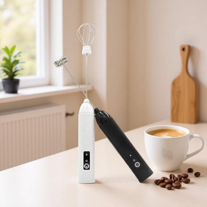 Dual-Head Electric Handheld Milk Frother & Egg Beater