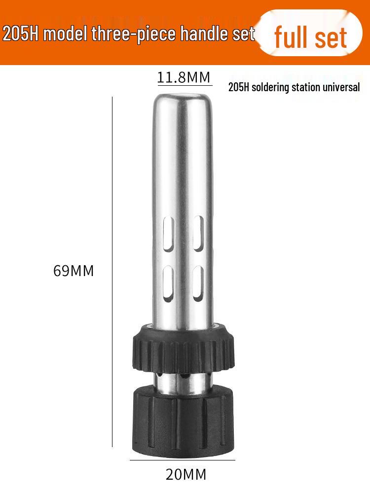 Accesorii Mâner Stație de Lipit 936: Set de 3 piese cu vârf de fier 907 cu manșon din oțel inoxidabil 203/205H