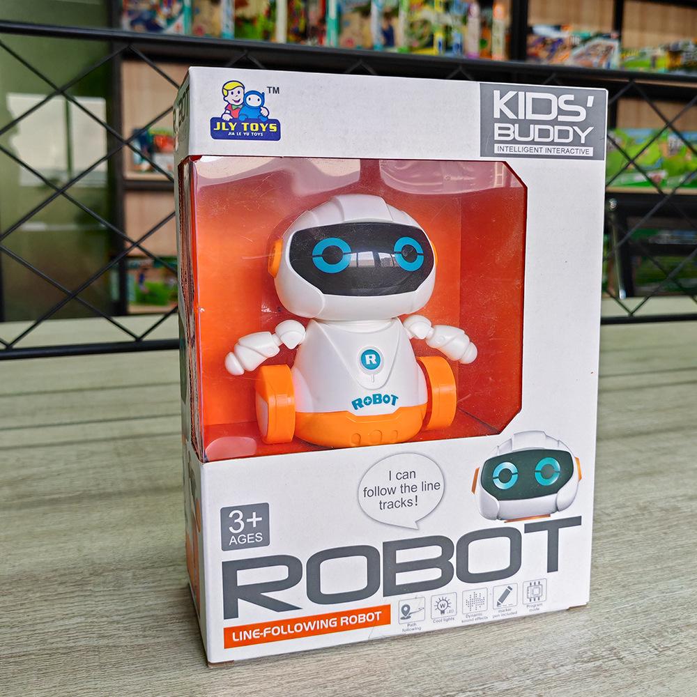 Track Drawing Smart Robot: Fun Early Education Toy with Sound Effects for Kids