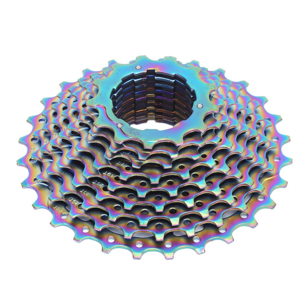 Fahrradkassette Schwungrad Faltbar 11-Gang 11T‑28T Buntes Schwungrad für Mountainbike