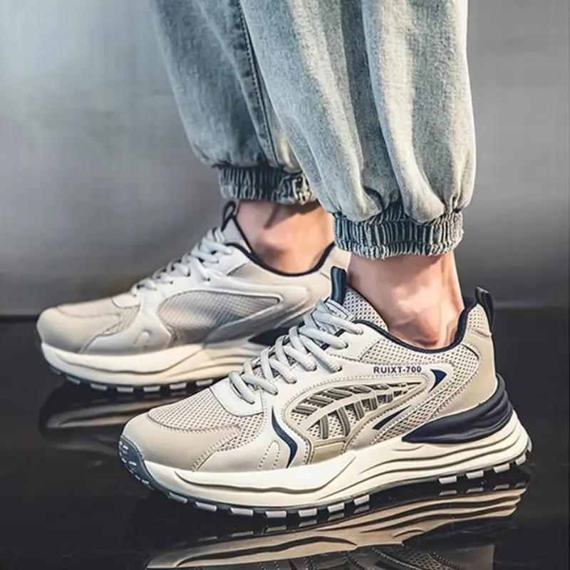 Men's Casual Shoes Mesh Breathable Sport Running Shoe Outdoor Tennis Trainers Shoes for Men Non Slip Sneakers Forrest