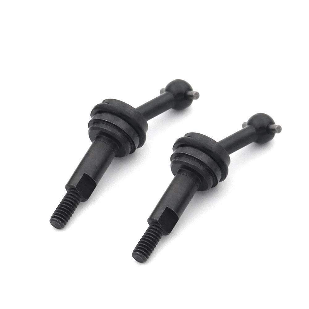 2 Pcs Extended Metal CVD Cardan Shaft 2mm With M2 Nut For 1/28 RC Car Wltoys K969 K989 K979 P929 Upgrade Parts