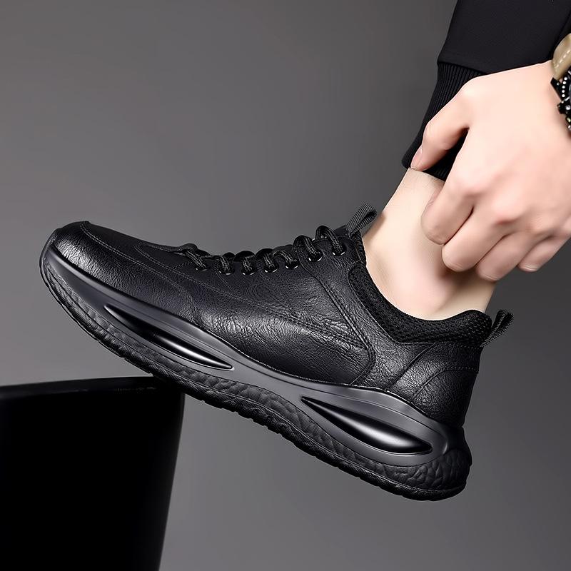 Men's shoes spring and autumn trendy shoes 2025 new fashion men's casual sports leather shoes men's business casual shoes