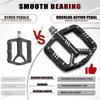 BUCKLOS 3 Bearing Bicycle Pedal CNC Aluminum Alloy Mountain Bike Pedals Non-slip Road Bike Pedal Ultralight MTB Pedals