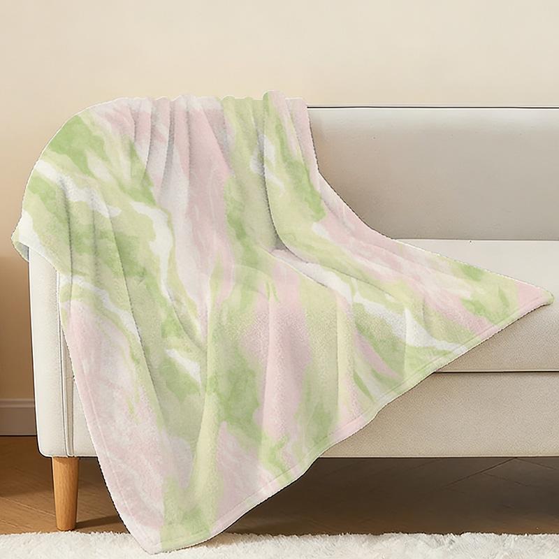 Postpartum Flannel Blanket - Anti-Pilling, Soft & Skin-Friendly, Minimalist Subtle Gradient, All-Season Warm Throw for Home, Cozy Indoor Leisure