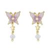 Butterfly Motif Earrings SAMA1519 XP [Anna Sui]