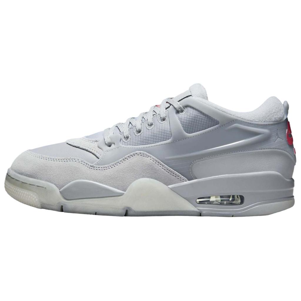 Air Jordan 4 RM Wolf Grey Men Sneakers Neutral-Grey Varsity-Red FQ7939-005
