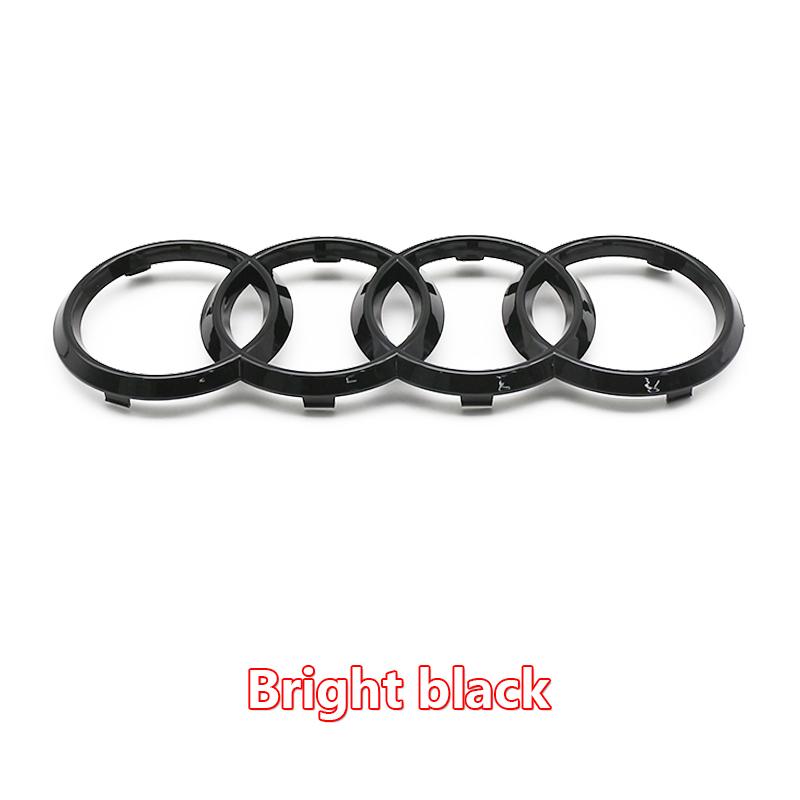 4 Ring For q2 A3 A4 A5 A6 A7 Q2 Q3 Q5 Q8 TT Sline ABS Car Hood Front Bonnet Grill Rear Trunk Emblem Sticker Decal Logo Badge