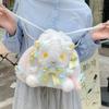 Cute Lolita Plush Bunny Backpack With Butterfly Bow For Girls Daily Use