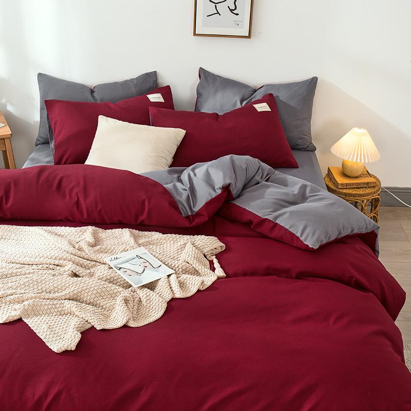 Solid Color Duvet Cover Polyester Quilt Cover 150x200 Comforter Cover Girls Boys Room Bedding funda nordica (No Pillowcase)