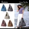 Angel Moon Canvas Tote Bag, Solid Color, Women's, A4 Size, Shoulder Bag, Instagram-worthy, Social Media-friendly, Fashionista-inspired, Feminine,