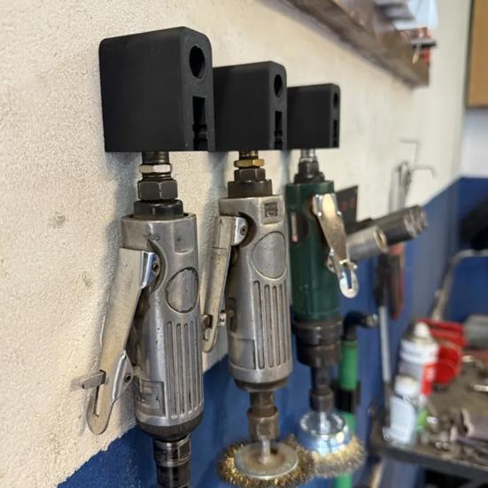 Pneumatisches Werkzeugregal 3D-gedruckter wandmontierter Luftwerkzeug-Hänge-Organizer für Garage Werkstatt Lagerorganisation