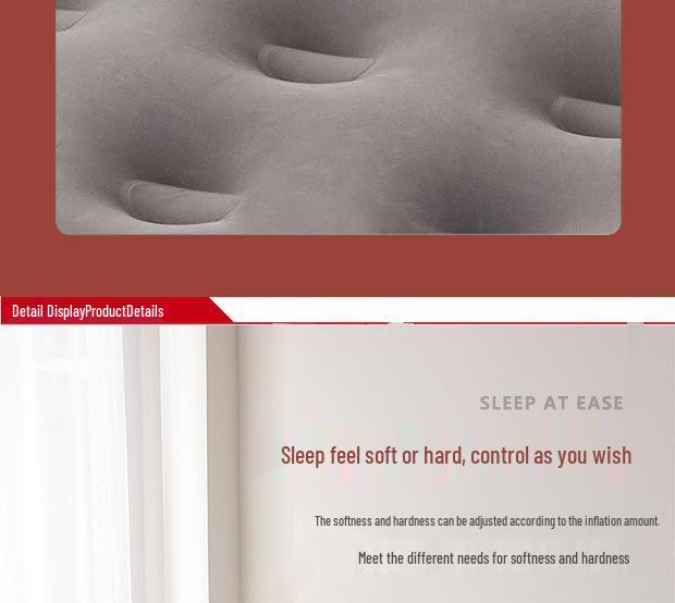 Portable Double Air Mattress: Automatic Inflatable Bed for Outdoor Camping and Travel