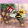 Adorable Acrylic Bee Rearview Mirror Hanging Ornament For Car Interior Decoration