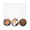 Stainless Steel Grill Rack Grids Reusable Nonstick BBQ Roasting Rack Rectangular Grilling Net Outdoor Barbeque Oven