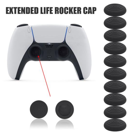 10Pcs Joystick Caps Replacement for PS5 Anti-Slip Game Controller Thumb Grips Silicone