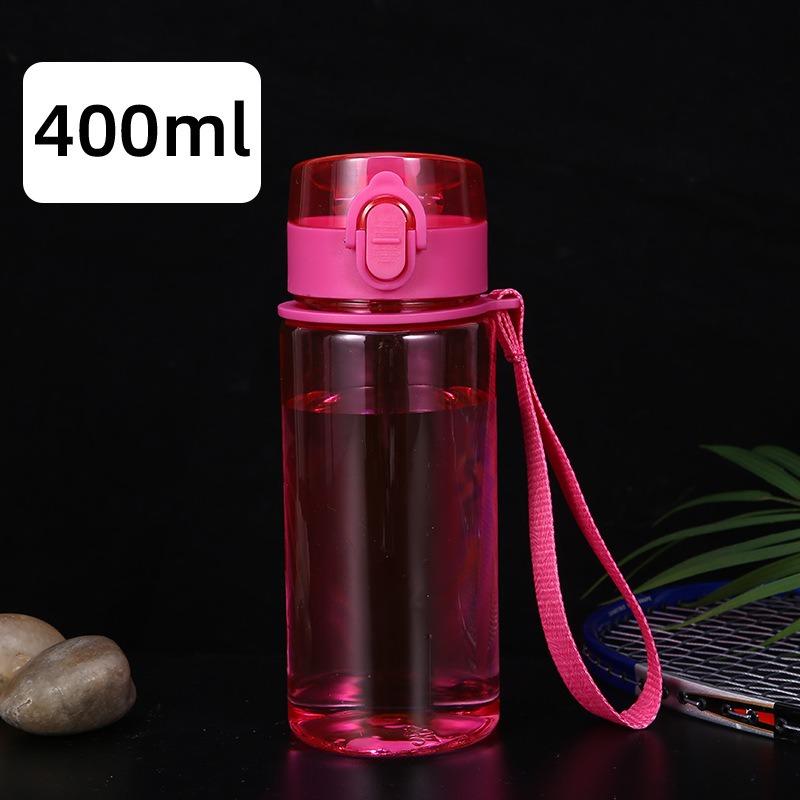 Tazza Acqua Sportiva Portatile Creativa in Plastica Opaca con Coperchio a Scatto Spazio Libero per Ragazzi e Ragazze