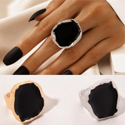 Exaggerated Temperament Alloy Irregular Ring Women Retro Personality Jewelry Accessories