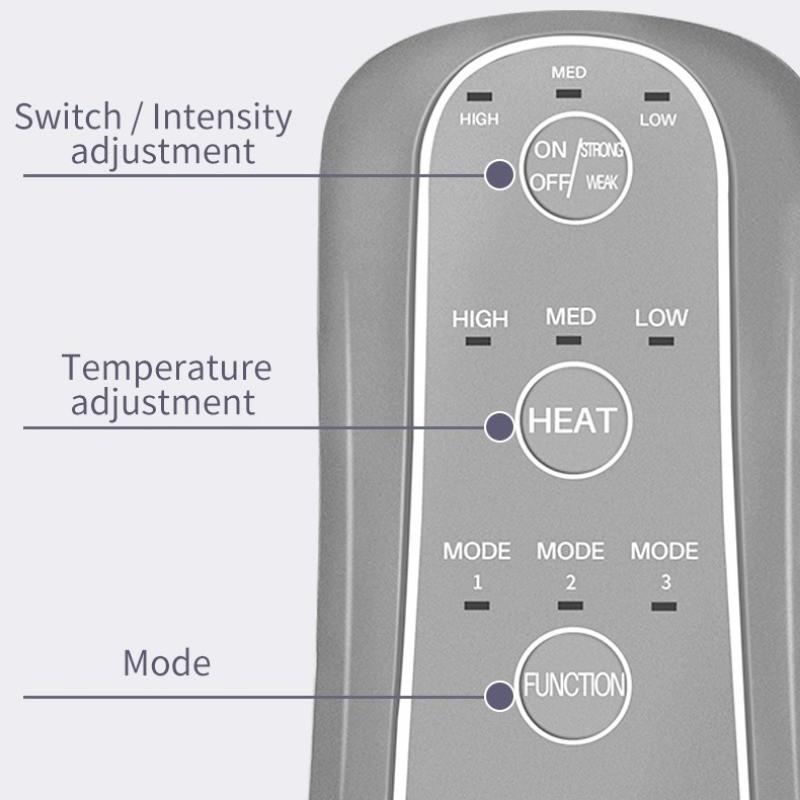 Multifunctional Leg Massager Air Compression Calf Massager Foot Calf Thigh Knee Circulation Heating Massage Instrument