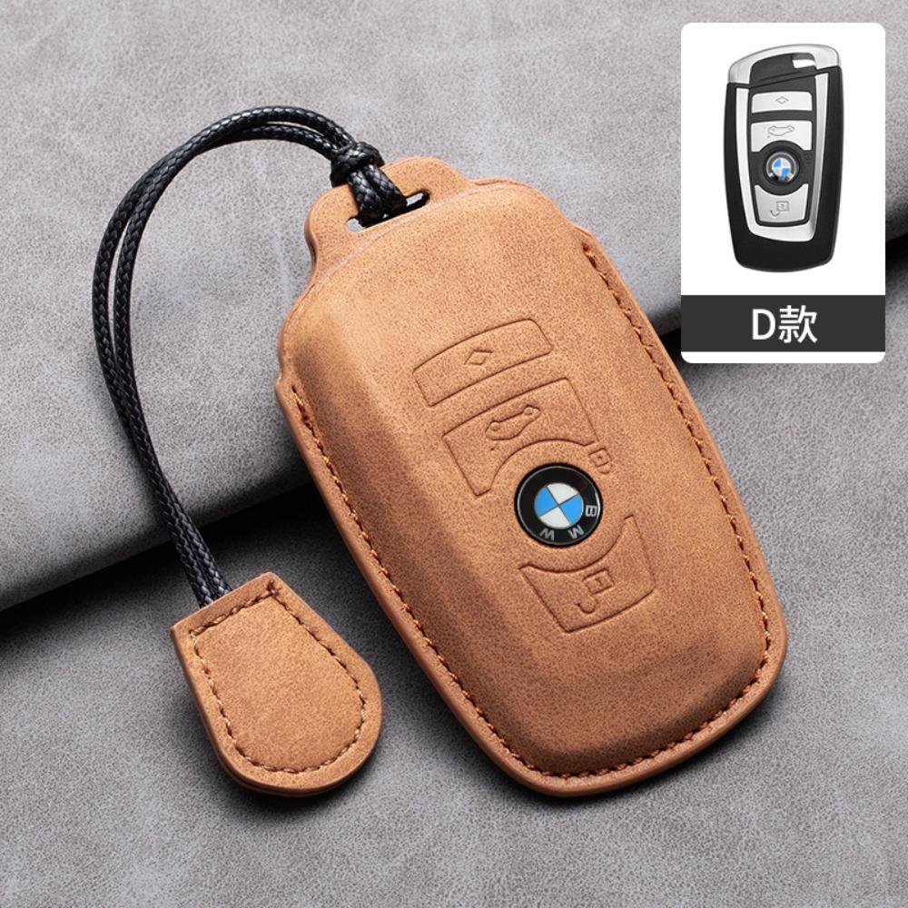 For BMW Key Cover for 5 Series 3 Series 525li 530 X1 X3 X4 X5 118i Hollow Design Protective Shell with Blade Keychain