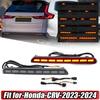 For Honda CRV CR-V -2024 Smoked LED Rear Fog Light Tail Bumper Light Sets