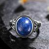 Anillo de Plata S925 Femme Joyería Piedra Lunar Natural Ojo de Tigre Anillos Personalizados para Mujeres Joyas de Boda Regalo