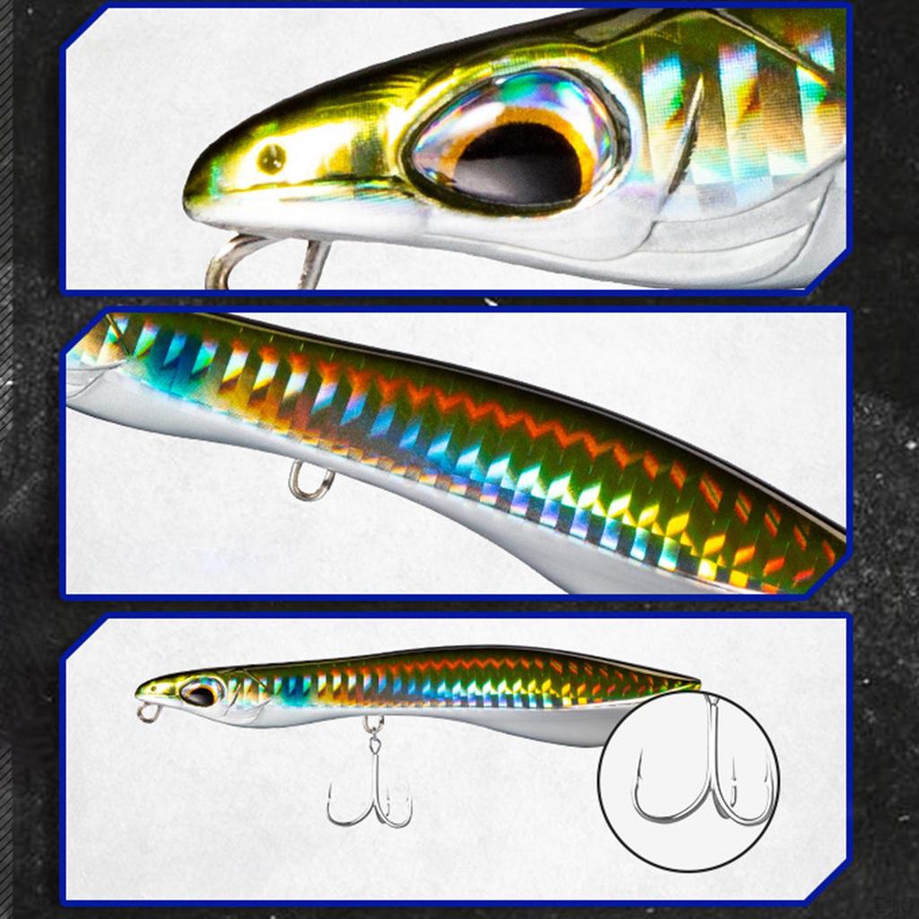 8/11.5cm 5.2/15.2/21.3G Floating Popper Fishing Accessories Artificial Hard Rotating Tackle