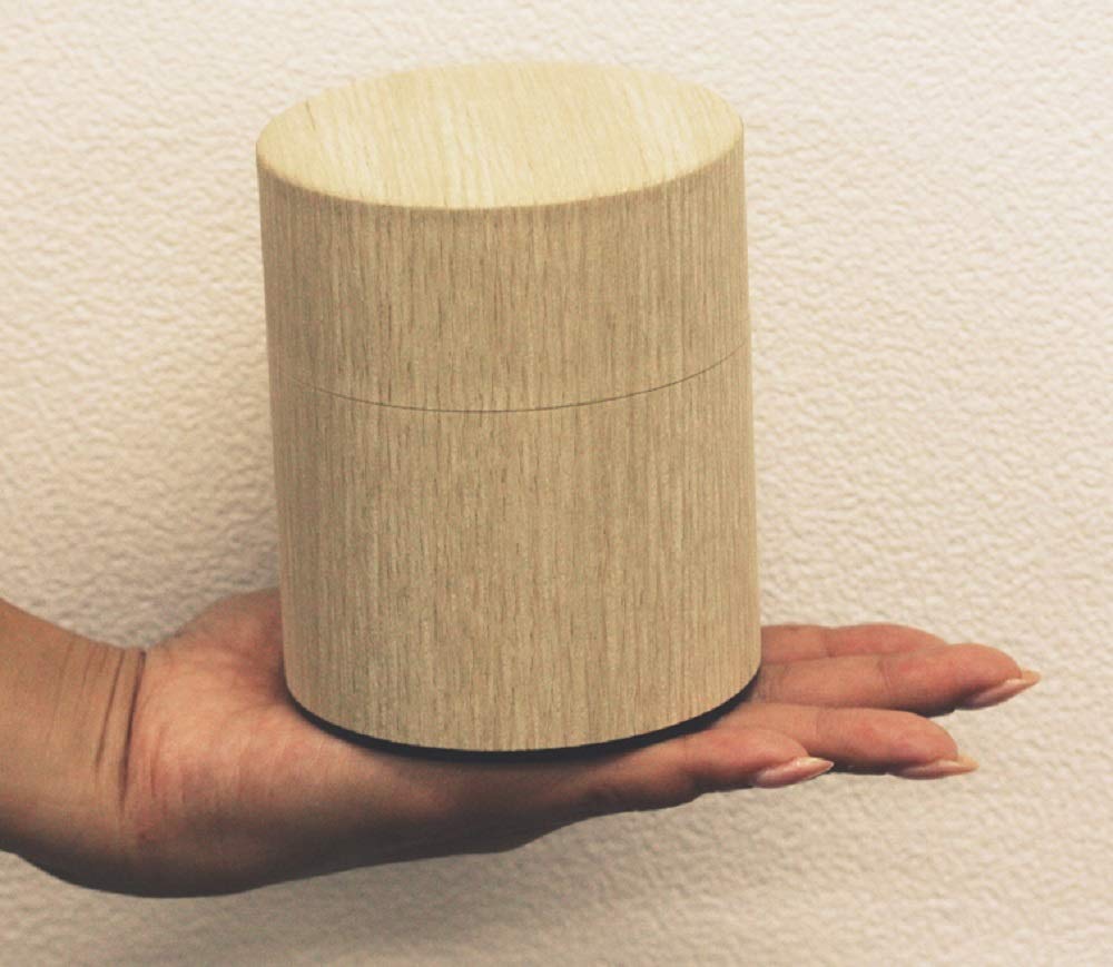 Kotodo Takahashi Seisakusho Wooden Nuku Mori Tea Caddy, Flat, 200g, Oak