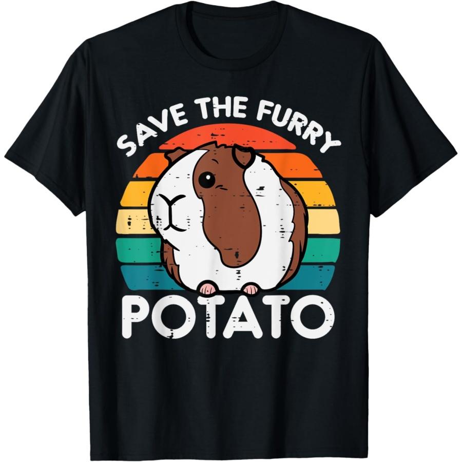

Guinea Pig Save Furry Potato Cavy Pet Owner Women Kids Men T-Shirt XXXXXL