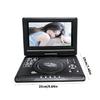 Versatiled 9.8Inch Portable Disc Player With 270 Degree Rotatable Screen And TV Tuner USB Playback