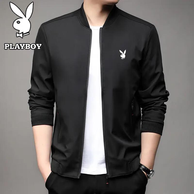 PLAYBOY Men's Stand Collar Casual Jacket