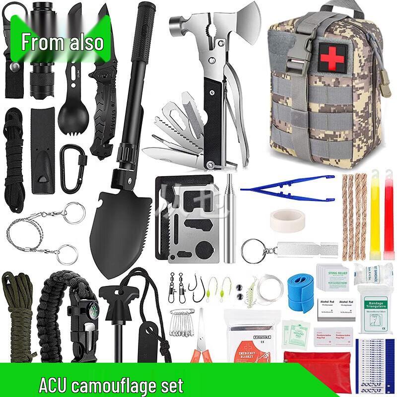 Outdoor Emergency Survival Gear Set