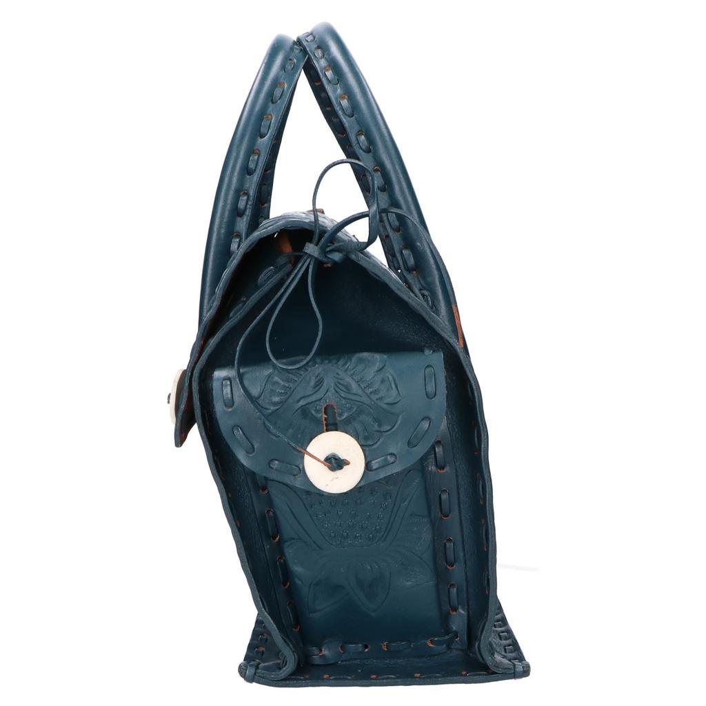 GRACE CONTINENTAL Carving Tribes Maestra M Tote Bag greenUsed