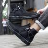 Men's Leather Boots High Top Casual Sneakers 39-46