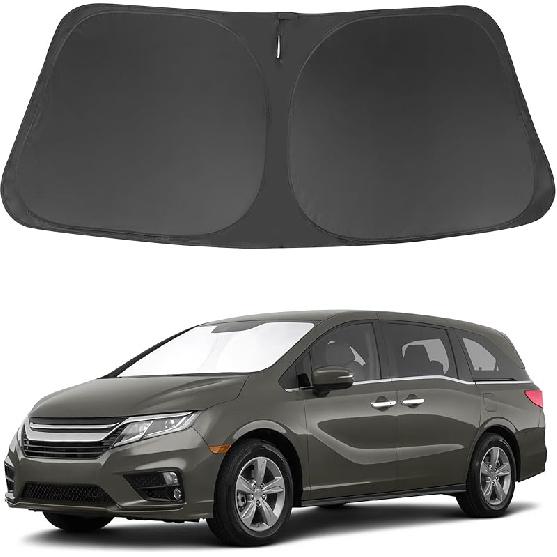 TINGLU Sun Shade For Tesla Model X Tesla X 2016-2024 2025 Accessories Windshield Sun Shade Window Shade UV Rays Protection Sun Visor Cover With