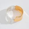 IngeSight.Z Vintage Knitteriges Metallfeder Armreifen für Damen Klassischer Anhänger Wassertropfen Offenes Armband Street Trendiger Schmuck