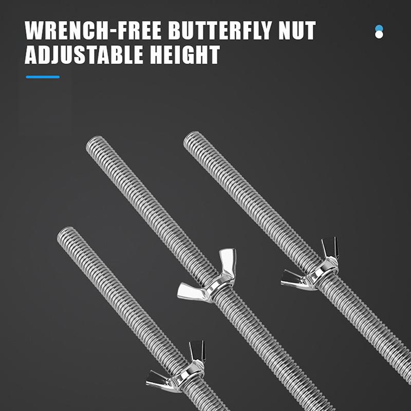 Stainless Steel Undermount Sink Supports Adjustable Heavy Duty Durable Mount Bracket for DIY Kitchen Bathroom Upgrade