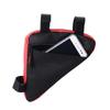 2Pcs Motorcycle Bicycle Front Tube Triangle Bag + Tail Saddle Bag Set Front Tube Frame Pouch Saddle Tool Kit Bag