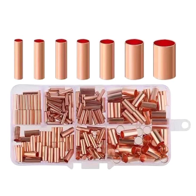 

Multifunction 250pcs brass Crimp Wire End Connectors Splices Connector with Storage for Dependable Home Electrical Projects 1